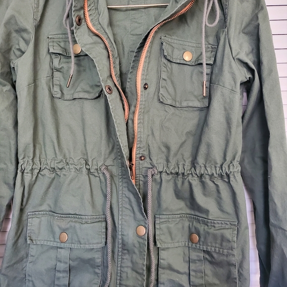 Olive Green Anorak Jacket - Picture 4 of 5